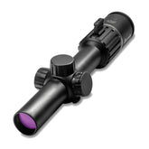 Burris RT6 scope with illuminated ballistic reticle in matte finish for precise quick aiming.