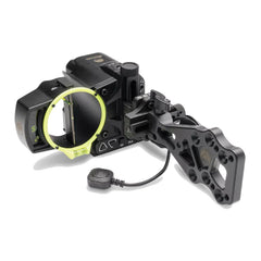 Burris Oracle2 distance and aiming point display supports angle-compensated shots.