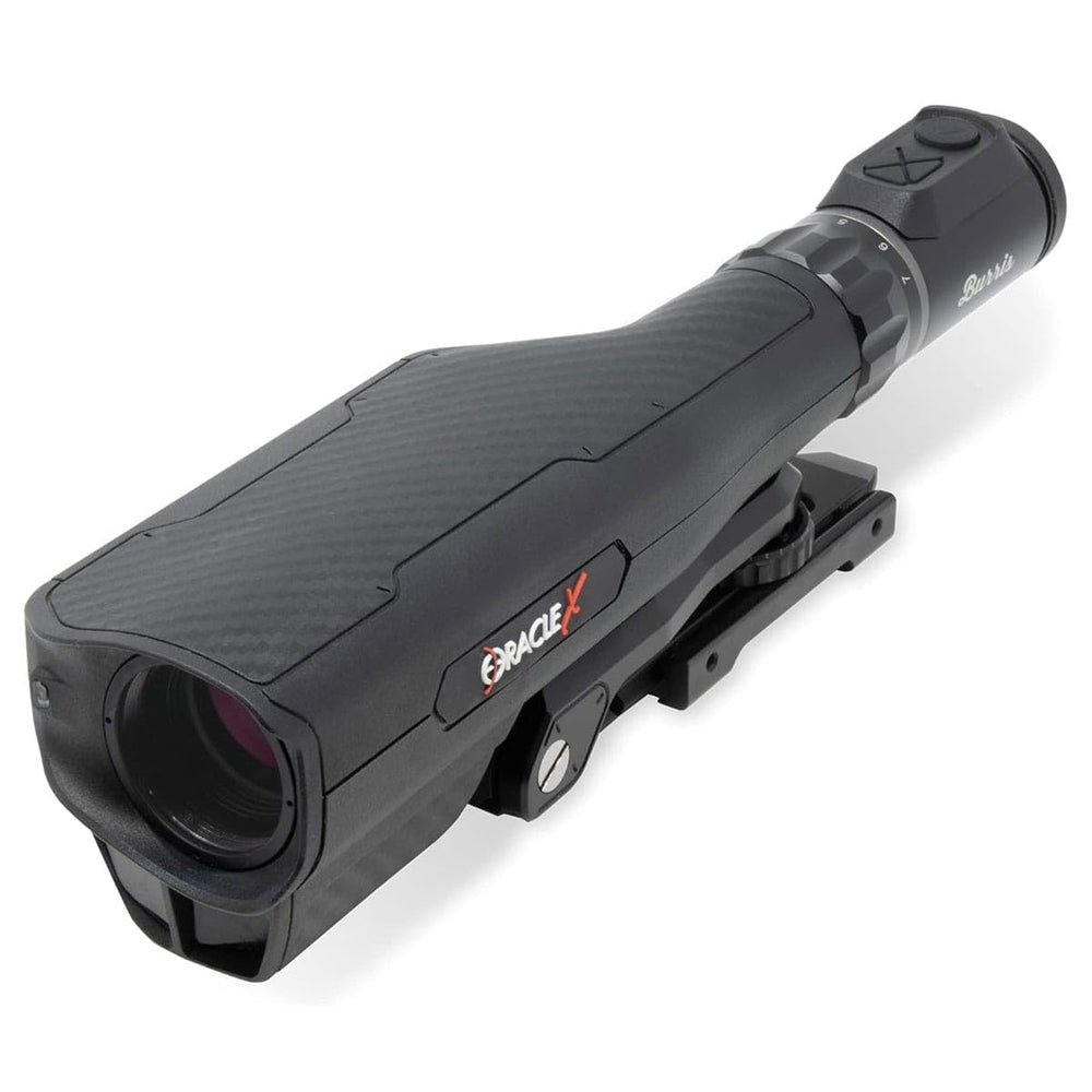 Burris OracleX crossbow scope mounted for quick range readings and targeting.