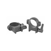 Burris Zee rings closeup shows solid steel construction for precise, durable optic mounting.