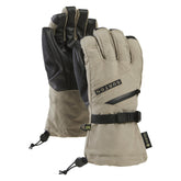 Burton Women’s Gore-Tex Gloves Summit Taupe on snow demonstrating reliable warmth and waterproof protection.