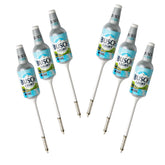 Busch Light bottle bobbers 6-pack front view, durable floats for freshwater fishing.