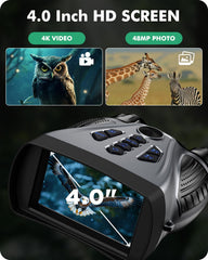 BUSHBINOC night vision goggles 4000mAh battery for long outdoor sessions