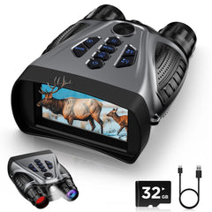 BUSHBINOC night vision goggles 4K display for crisp nighttime viewing