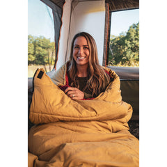 Bushnell 30F oversized design fits tall campers comfortably.