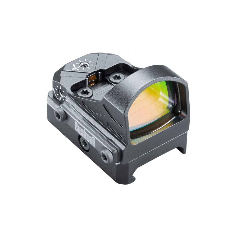 Bushnell Advance Micro Reflex Sight mounted on pistol, showing 5-MOA dot
