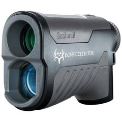 Bushnell BoneCollector 1000 rangefinder front view showing rugged build and one-button use