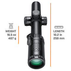 Bushnell BTR-1 AR optics illuminated reticles for low-light aiming scenarios