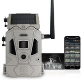 Bushnell CelluCORE 20 Solar Trail Camera on a tree in outdoor setting