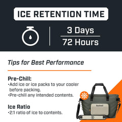 Bushnell Soft Cooler front-pocket with hook-and-loop keeps keys and phone secure.
