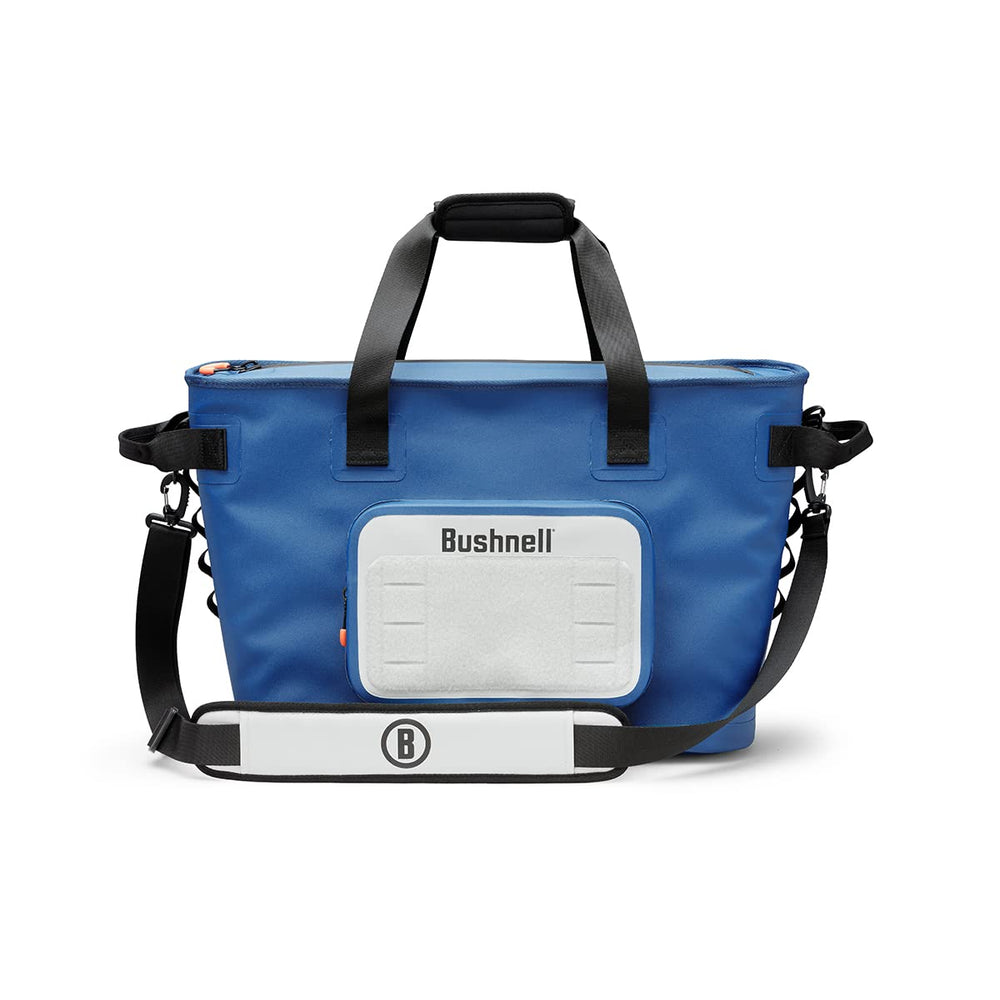 Bushnell Soft Cooler front pocket stores keys securely during beach trips