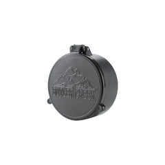 Butler Creek 39-objective flip-open scope cover protects optics and enables fast access.