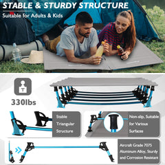 Buymoth triangular stable design provides balanced support on uneven ground.