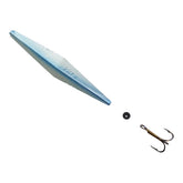 Buzz Bomb Blue Pearl 4 Inches lure front view showing vivid flash for freshwater fishing