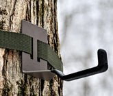 BWD Bow Hanger Mobile Hunter on a tree—fast installation for mobile hunting.