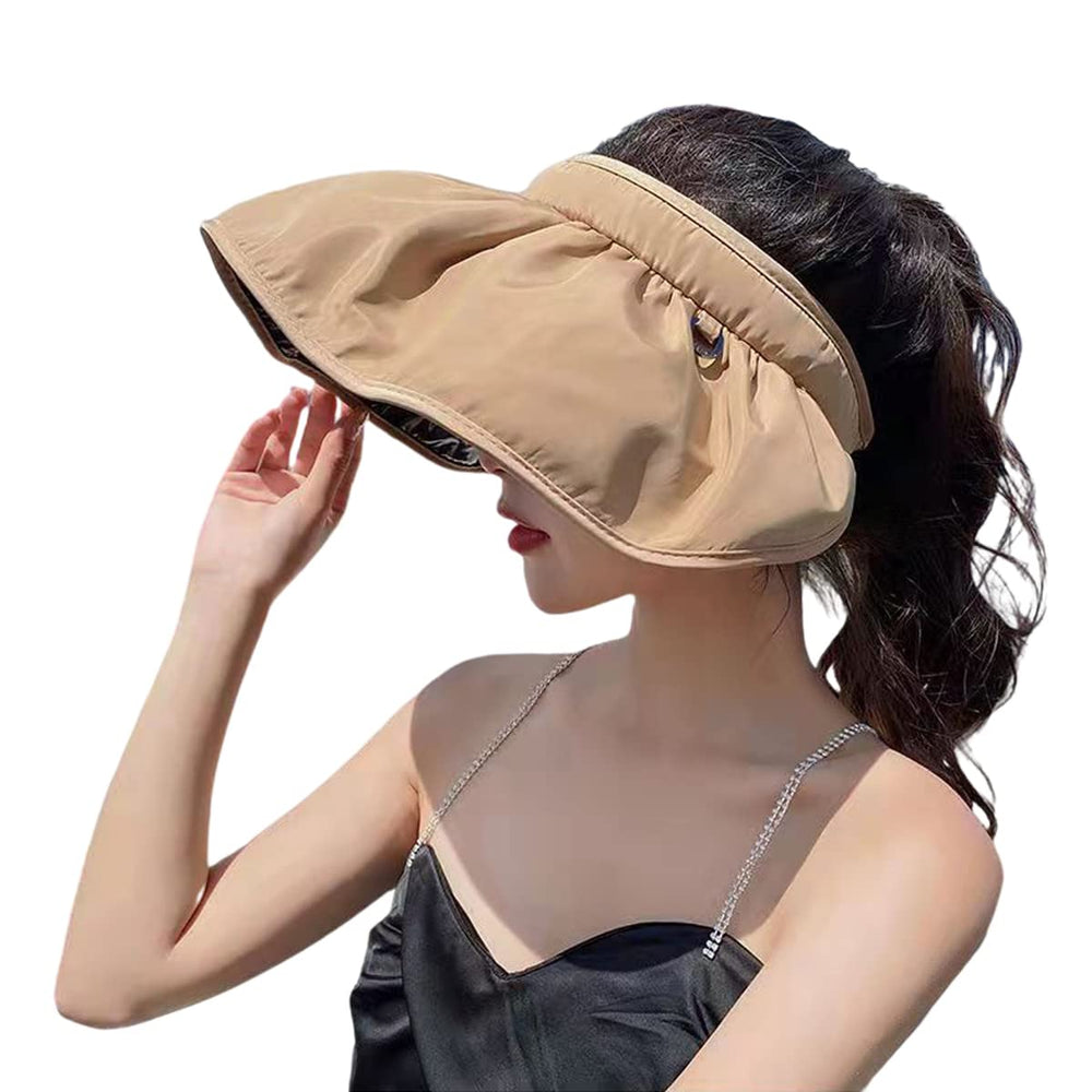 BXCNCKD Korean Women’s Solar Hat with a 13cm brim for wide shade.