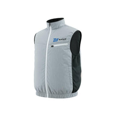BYEHEAT cooling vest dual fans in use provides portable relief during outdoor work.