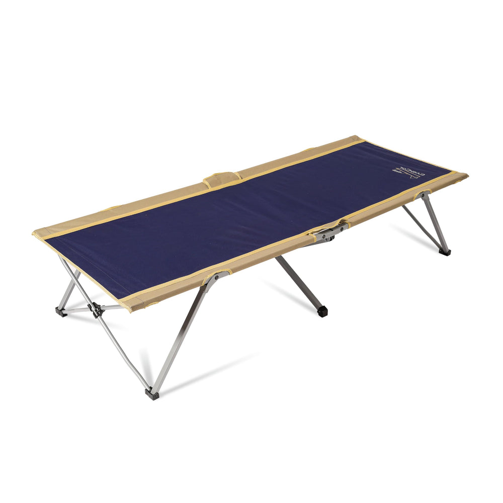 Byer of Maine Easy Cot frame design highlights a sturdy, durable sleeping surface for outdoors.