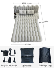 Byomostor SUV air mattress two-chamber design for flexible comfort