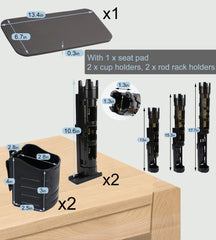 ABS construction with secure latches and steel pin hinge