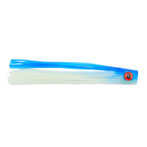 C&H Lures Lil Stubby Chugger blue glow front view boosts visibility for saltwater trolling.