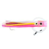 C&H Lures Stubby Bubbler Bait Rig with pink/white Mylar skirt creates a bubble trail for attracting bites