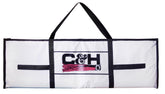 Front view of C&H Lures Tournament Fish Bag Medium 20 x 64 in White