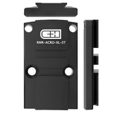 C+H Precision adapter plate for RMR enables secure Aimpoint Acro mounting with rugged durability.