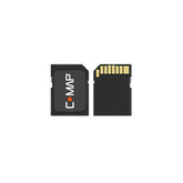 C-MAP Reveal Lakes map card for US South Central lakes enables precise marine routing.