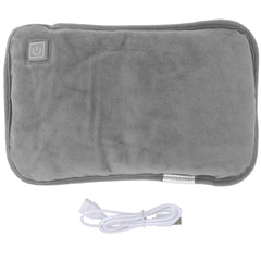 Cabilock Electric Hot Water Bag with plush cover close-up for cozy warmth.