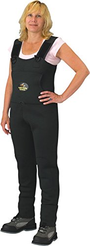 Caddis green neoprene stocking-foot wader front view for rivers