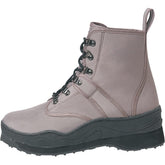 Caddis men's taupe EcoSmart Grip wading shoe front view shows reinforced toe for durability.