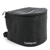 Caddycan outdoor trash bin on a boat keeps decks clean during day trips.