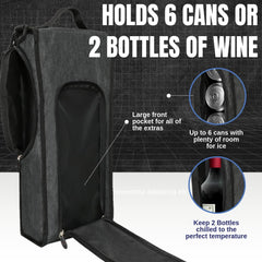 CaddyDaddy golf bag cooler with side zipper for quick access.