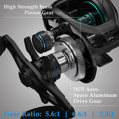 20 lb max drag system on Cadence Vigor baitcasting reel