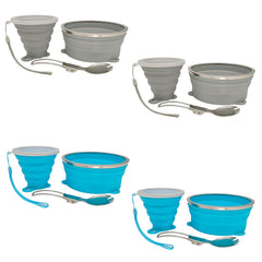 Cagelya mess kit collapsible bowl 800ml ready for lightweight camping meals.