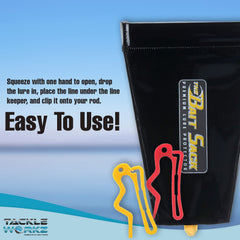 Cal Coast Fishing Bait Sack line keeper keeps lures organized during trips.