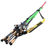 Cal Coast Fishing Rod Mule carrying strap and rod holder that holds up to ten rods
