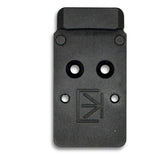 Calculated Kinetics RMR plate on Glock MOS side view offering precise optic alignment