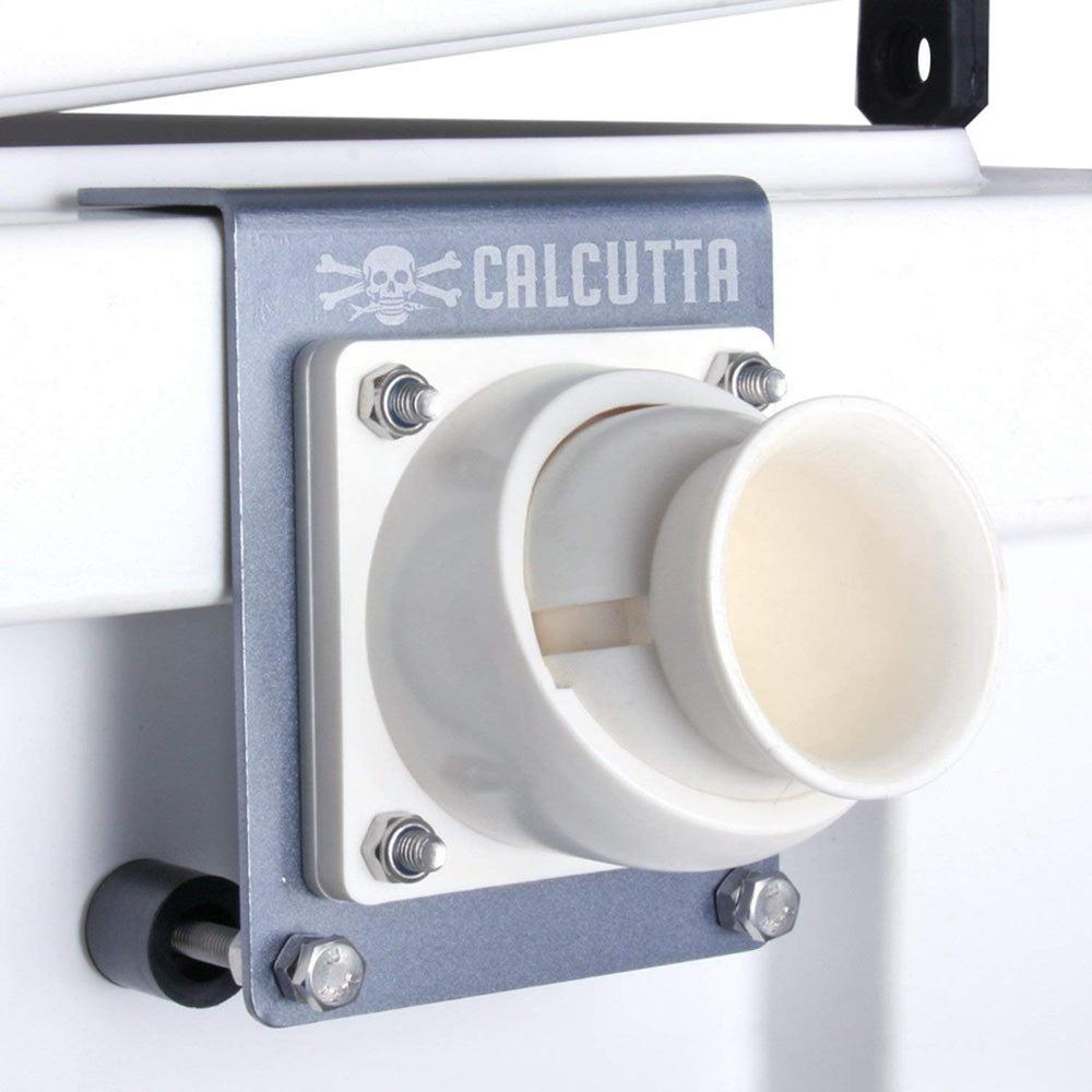 Calcutta Outdoors Cooler Rod Holder Swivel keeps your fishing rod steady for easier reels on the boat.