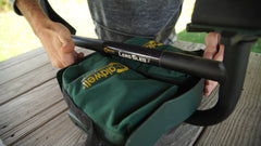 Caldwell Lead Sled Weight Bag placed horizontally or vertically in the tray