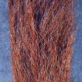 Calf Tail Seal Brown closeup shows crinkly hair ideal for wings