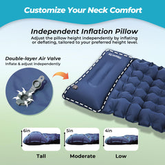 CALMCREST sleeping pad connectors enable multi-pad setups for wider sleepers.