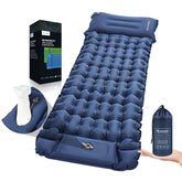 CALMCREST sleeping pad outdoors providing stable support on rocky terrain.