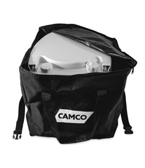 Camco storage bag side-carry view shows convenient handles.