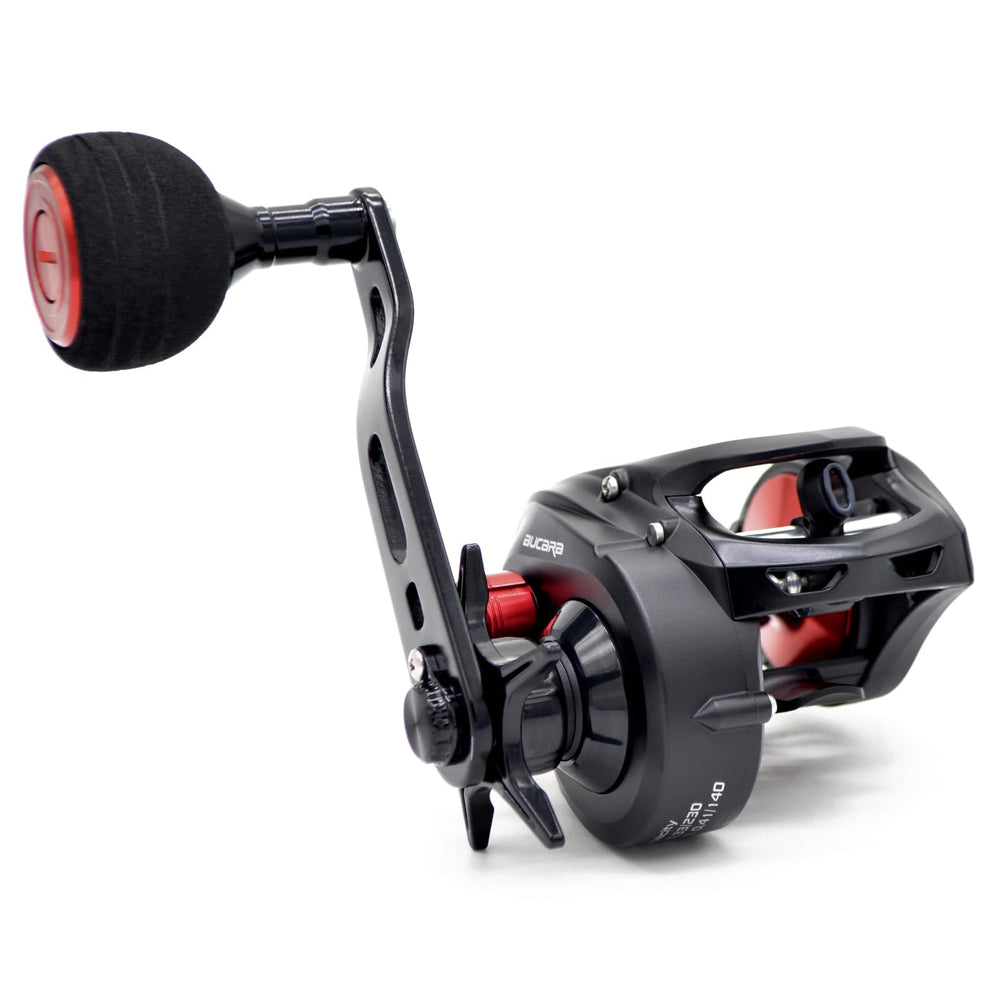 Front view of CAMEKOON Bucara 300 baitcasting reel