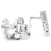 Camekoon TR reel body close-up highlights lightweight aluminum frame for durability.