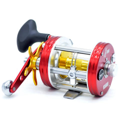 Camekoon X-Tribe reel front view shows all-metal frame for saltwater durability.