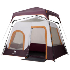 Camel Crown camping tents 60-second setup demonstrates quick family pitches.