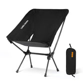CAMEL CROWN portable camping chair folded view highlights easy transport and storage convenience.